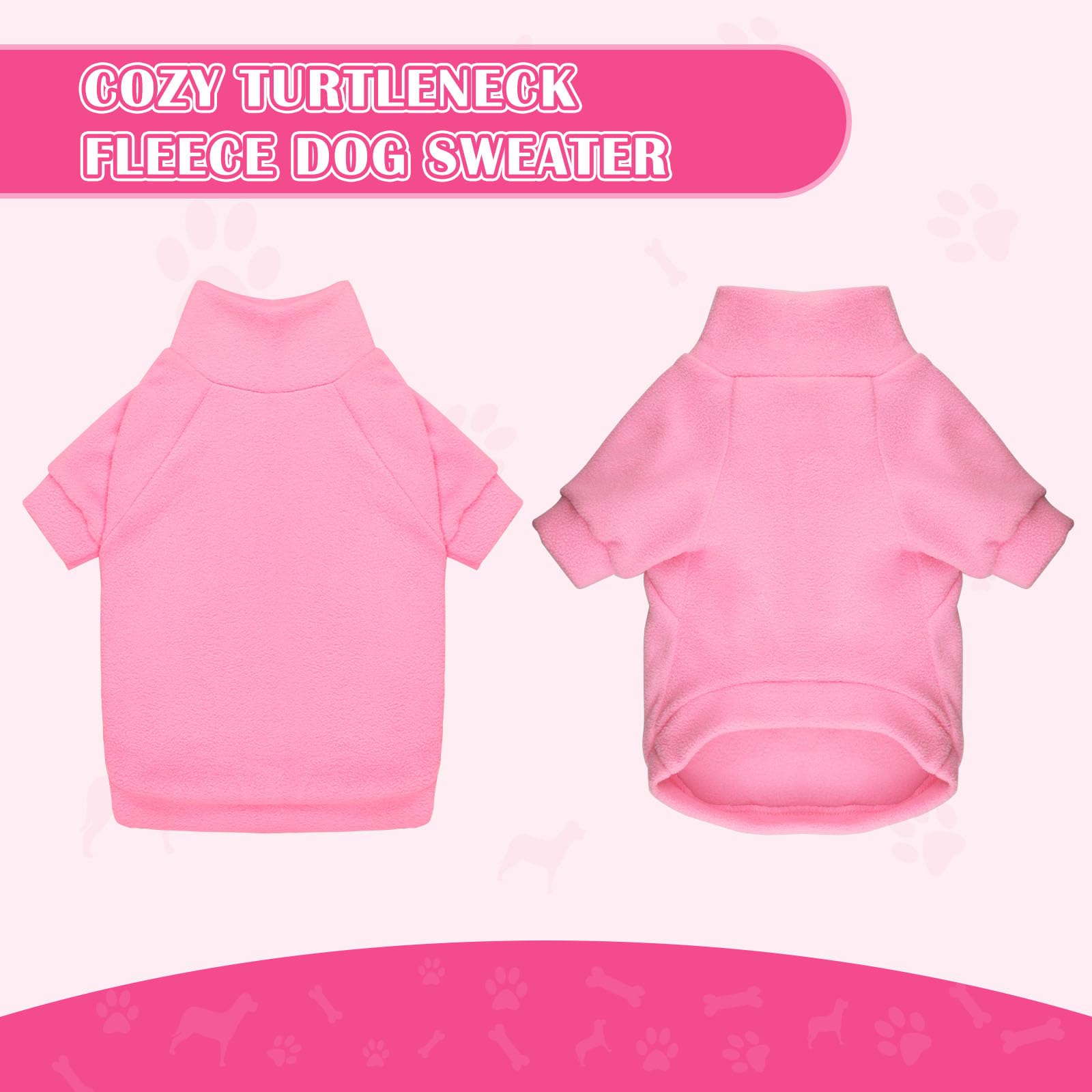 HLJ model wearing pink demonstrates XS fit option for small dogs.