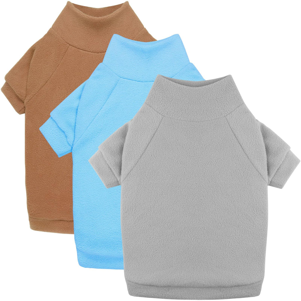 HLJ three-pack dog sweaters pack shot shows versatile colors for daily wear