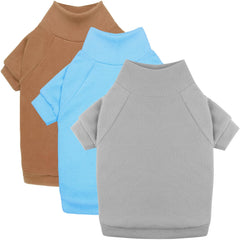 HLJ three-pack dog sweaters pack shot shows versatile colors for daily wear