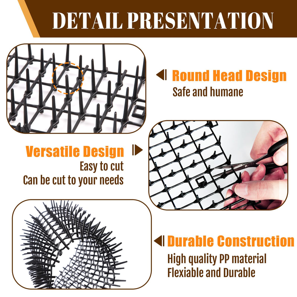 Hmdivor scat mat provides wide coverage for couches, counters, and garden beds.