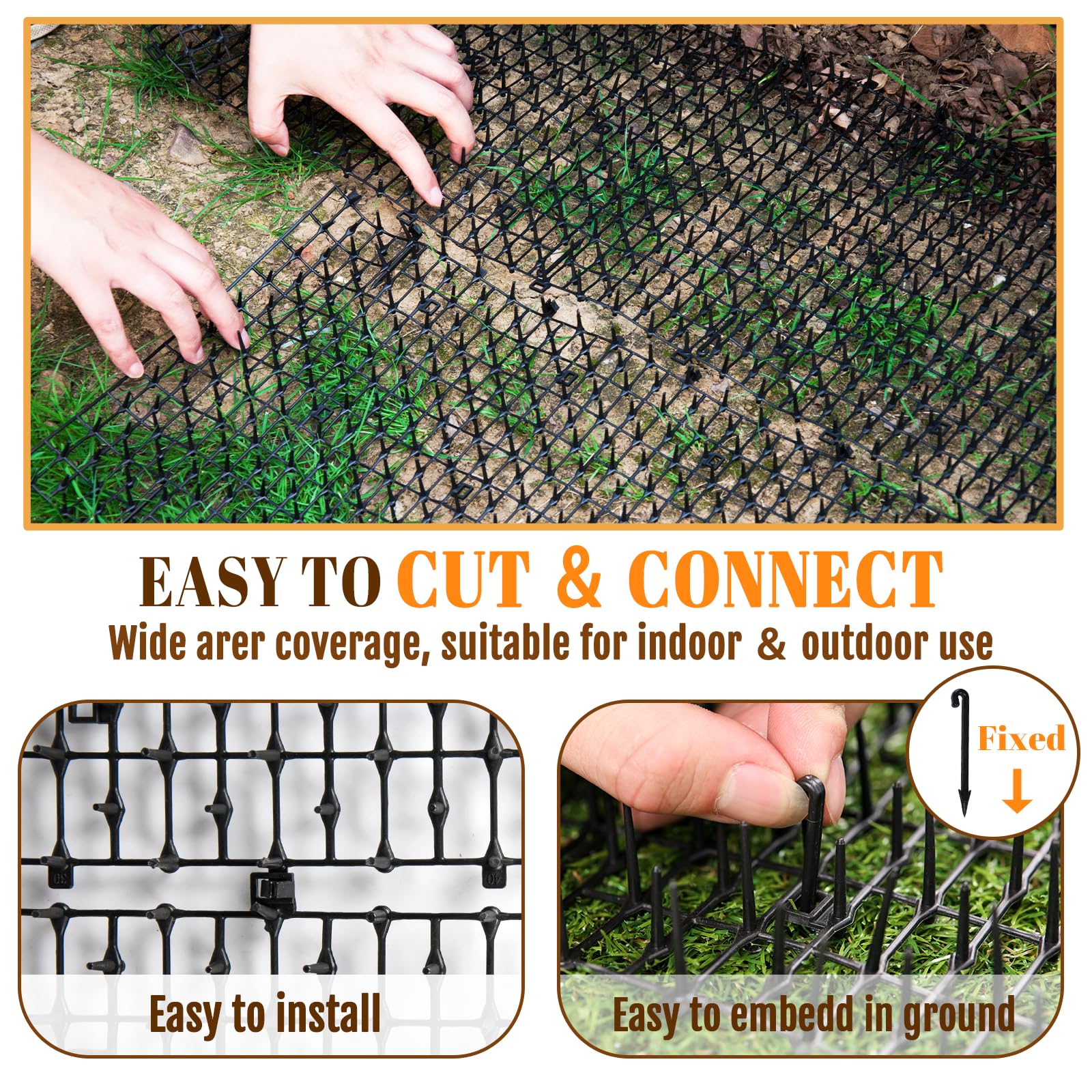 Hmdivor cat scat mat lays flat for easy setup and versatile placement.
