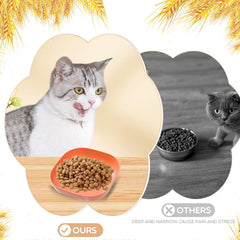 HMDZMR cat bowls easy-clean microwave-safe surfaces simplify feeding cleanup.