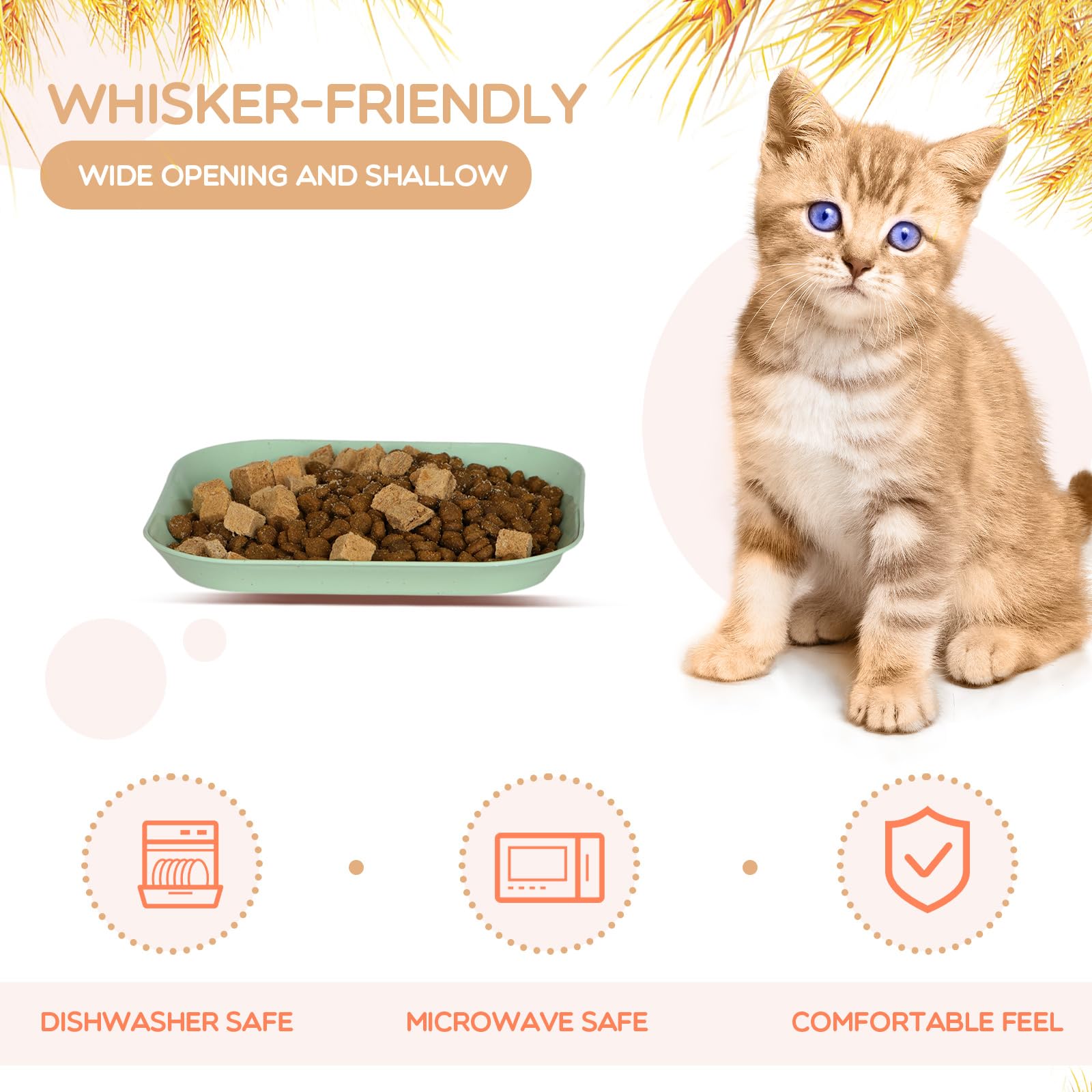 HMDZMR microwave-safe cat dish is safe for warming morsels.