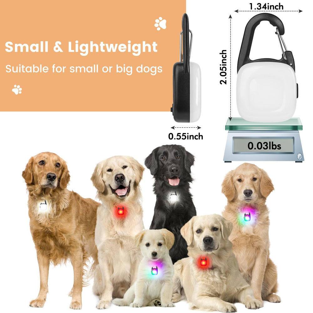HMNYSOL four-mode color-changing dog light provides flexible lighting options.