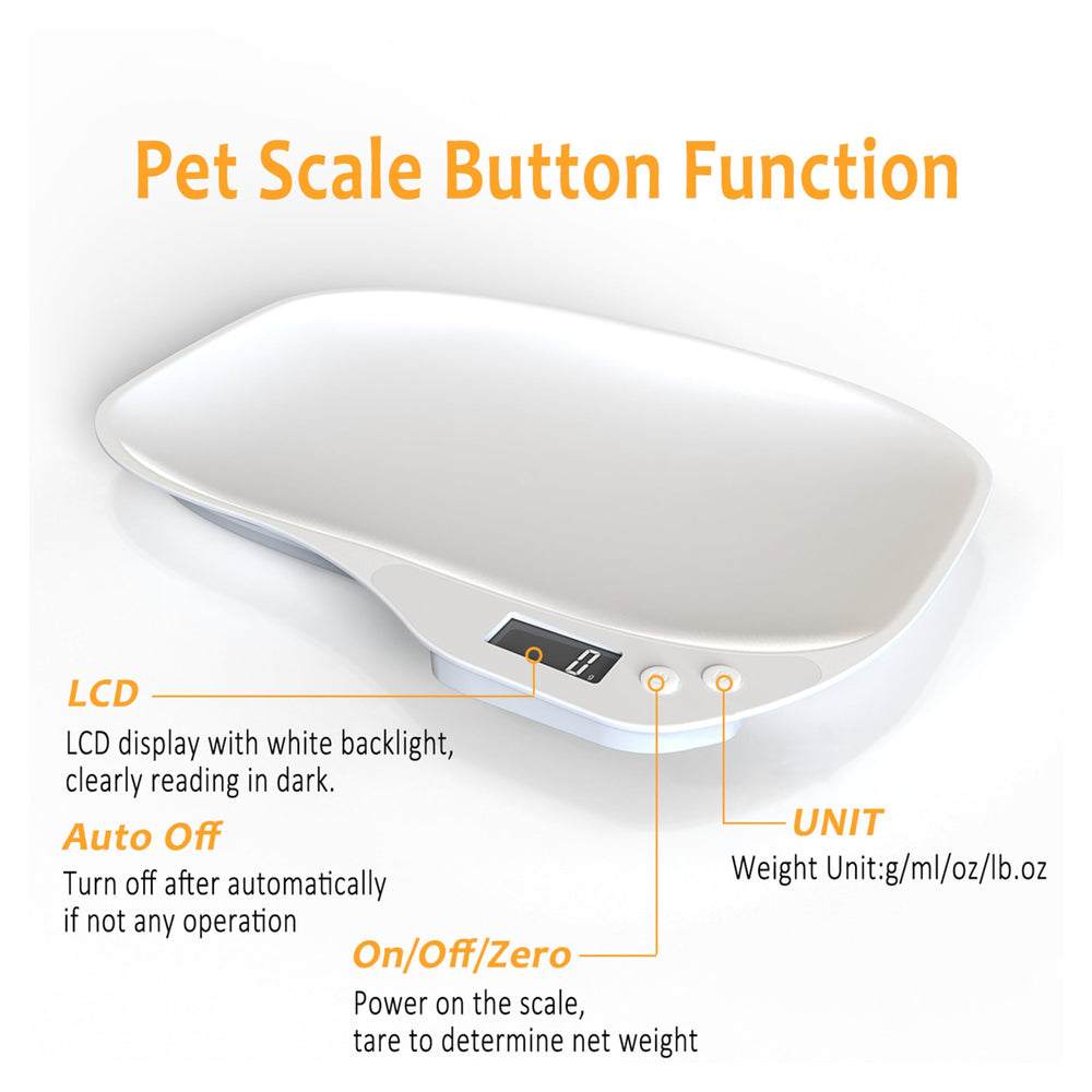 HMRCYTE kitchen-scale function for precise pet food portions.