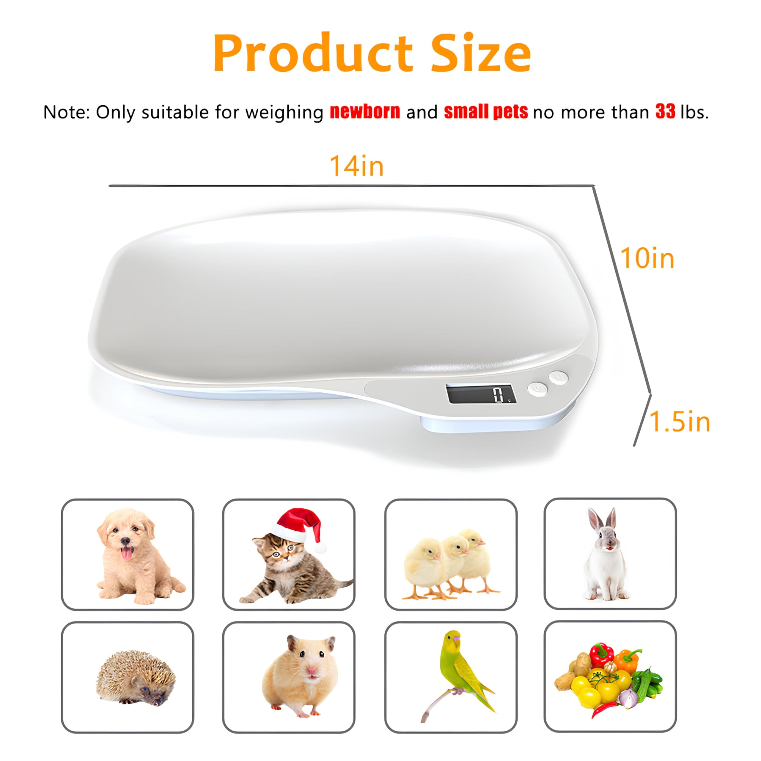 HMRCYTE puppy scale shown in a basket for comfortable weighing.