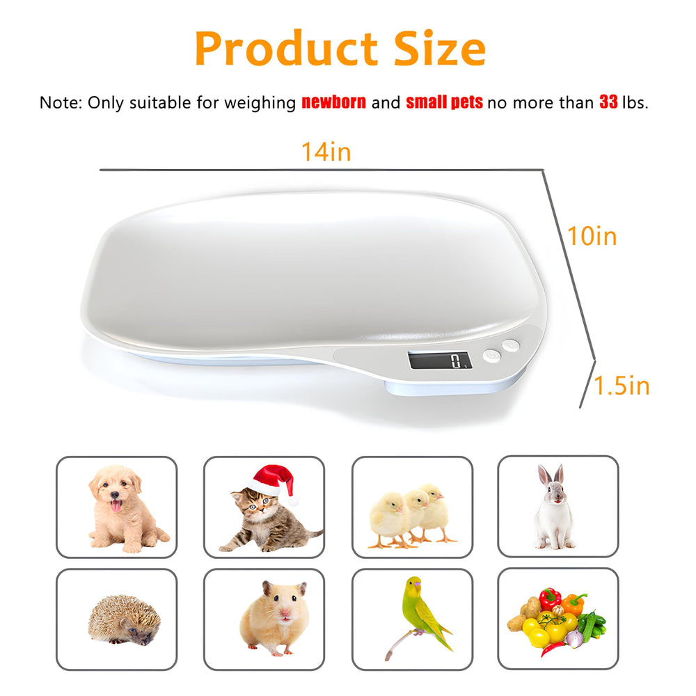 HMRCYTE puppy scale shown in a basket for comfortable weighing.