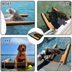 Hmtaolife 47x39-inch dog ramp - roomy for dogs under 200 pounds