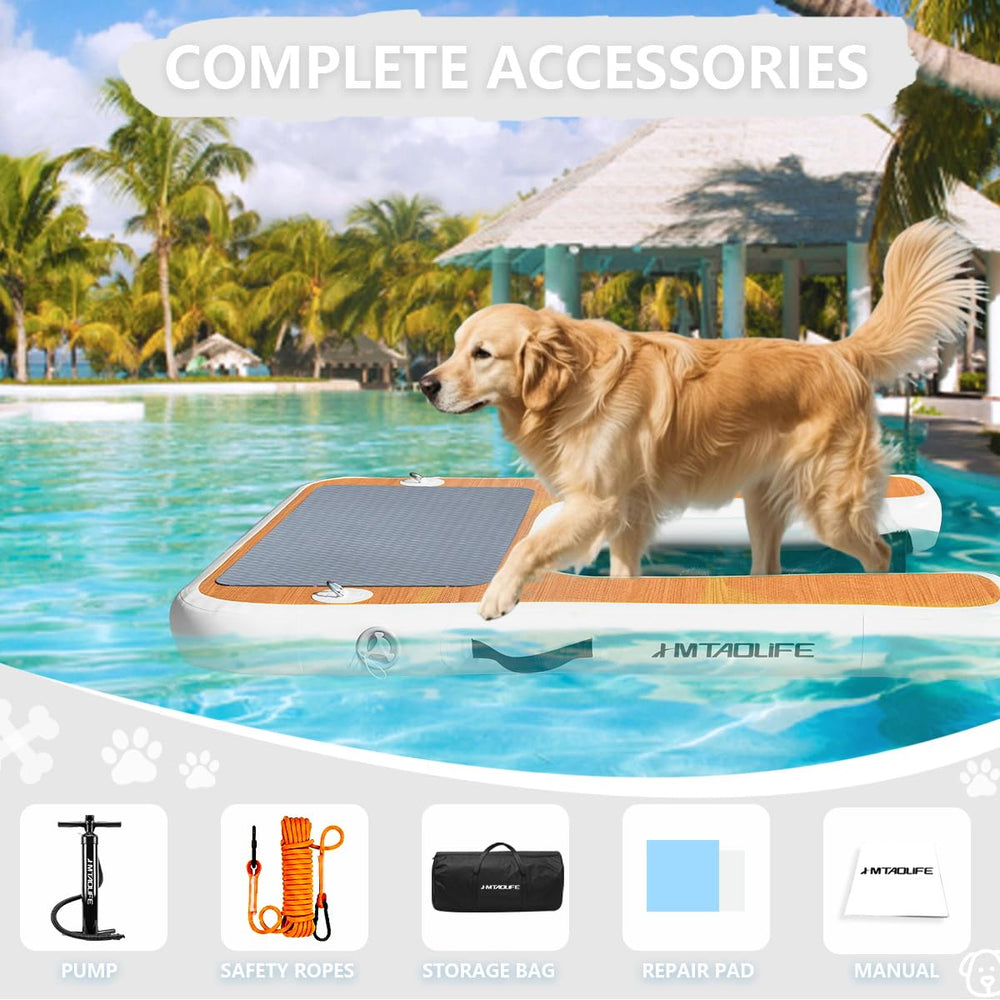 Hmtaolife ramp package including handbag, pump, rope, and repair material.