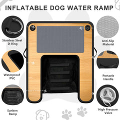 Hmtaolife dog ramp anti-slip EVA pad - stable climb for dogs