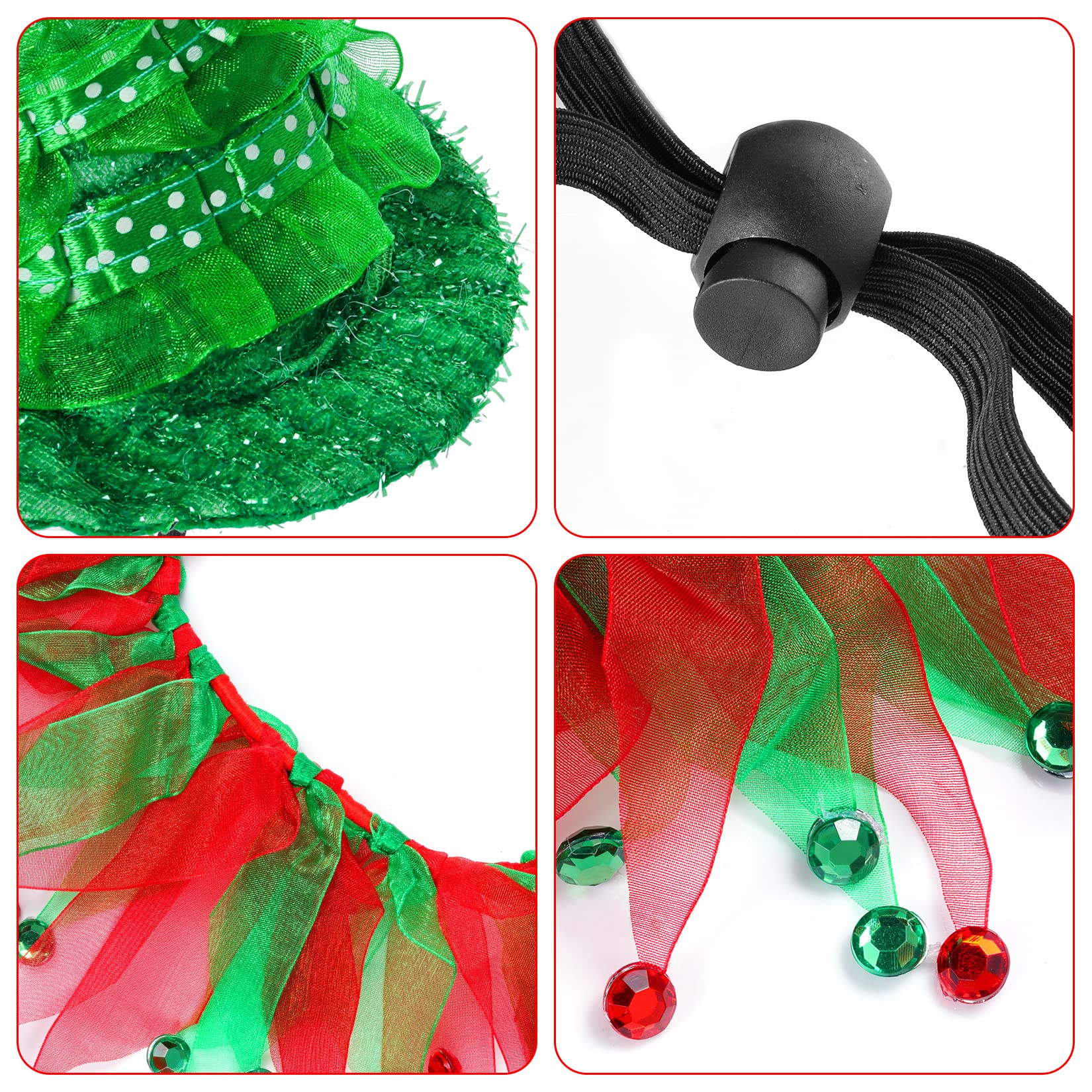 Hmxpls green shiny hat detail captures attention at holiday gatherings