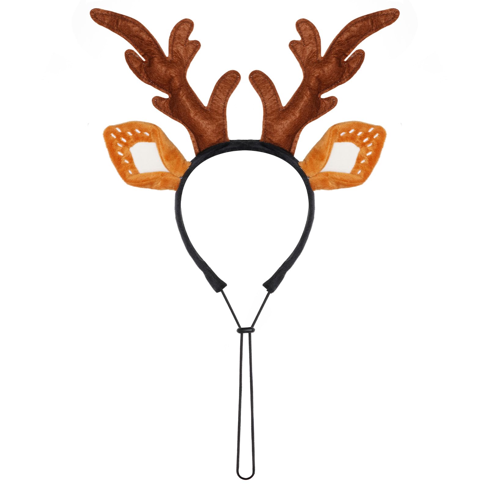 Hmxpls dog reindeer antlers headband offers lightweight comfort for all-day wear