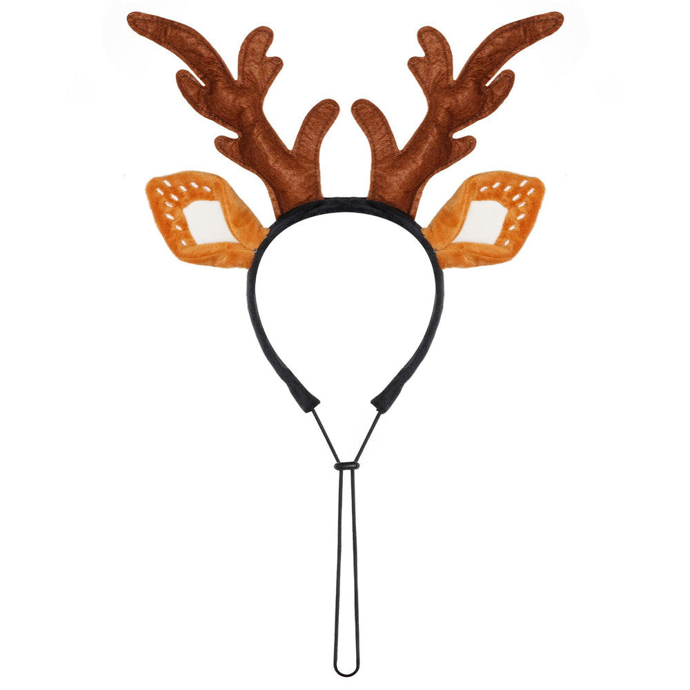 Hmxpls dog reindeer antlers headband offers lightweight comfort for all-day wear