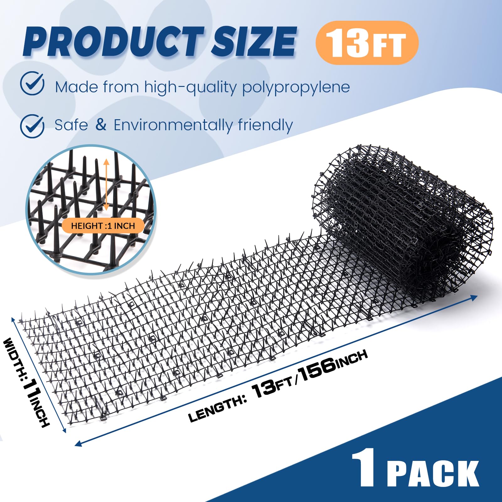 Hmyomina garden staples secure the mat along borders and corners.