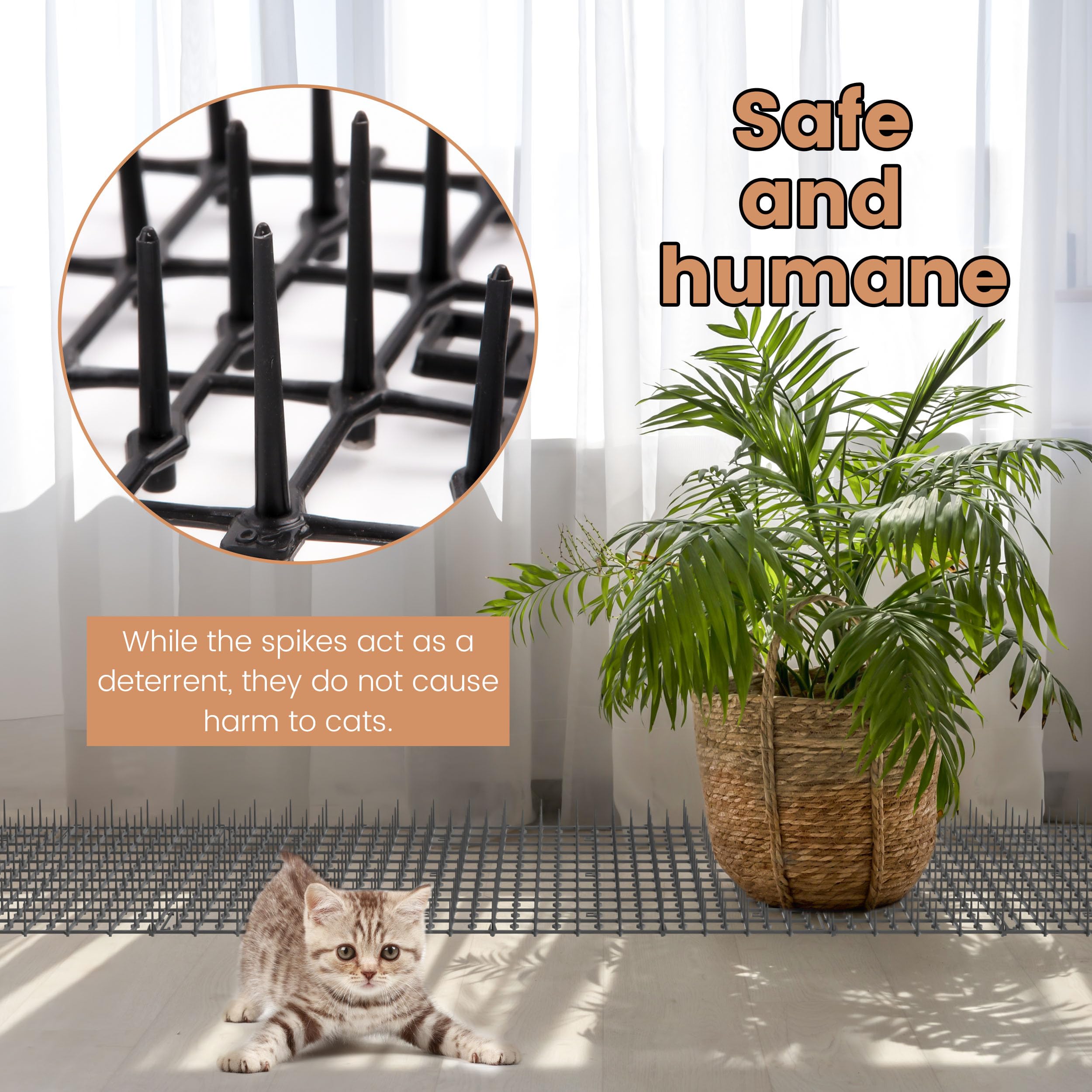 Hmyomina outdoor furniture protector scat mat preventing nibbling and digging