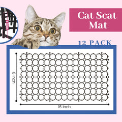 Hmyomina scat mat size 16x8 shows compact deterrent