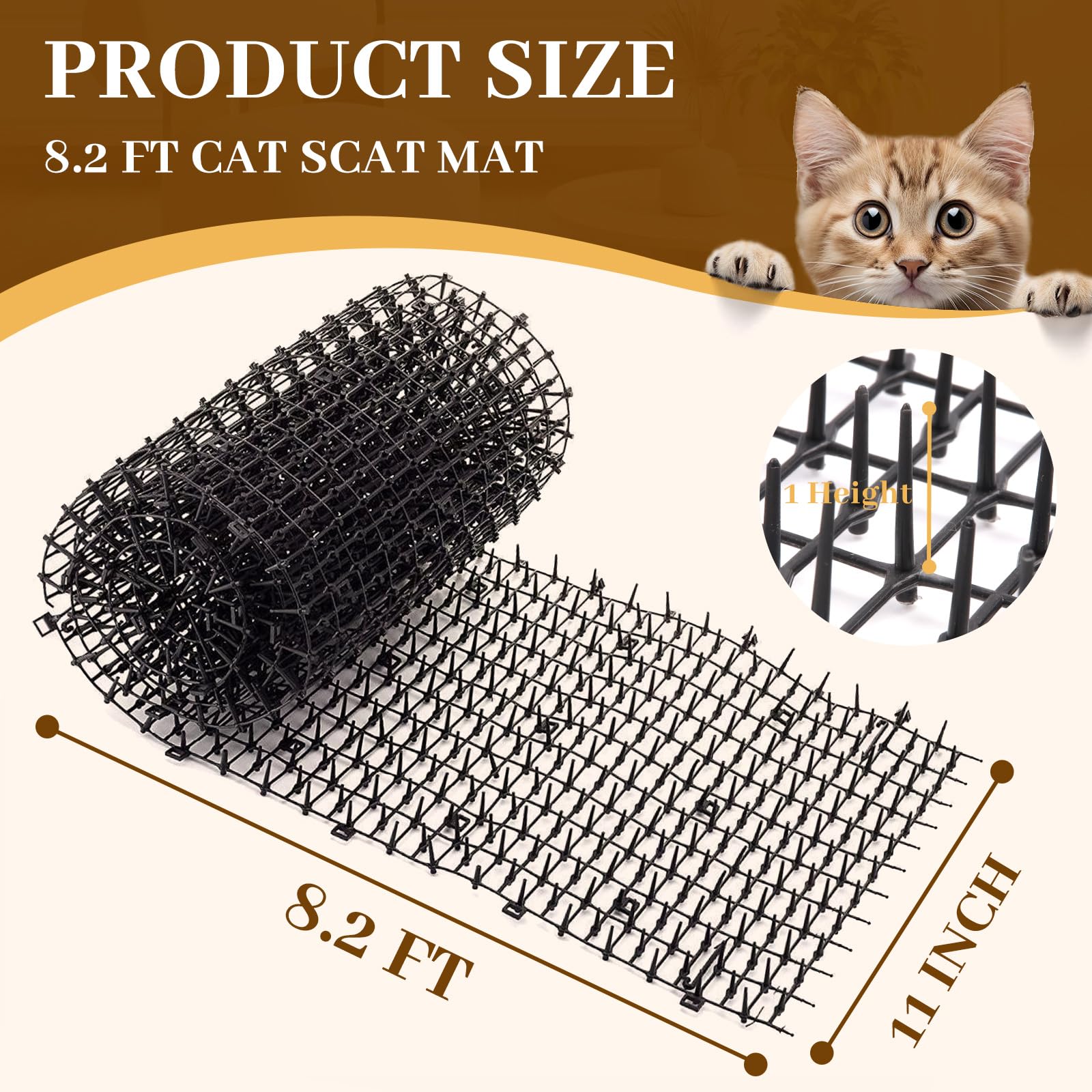 Hmyomina scat mat wrapped around a pole demonstrates versatile installation.