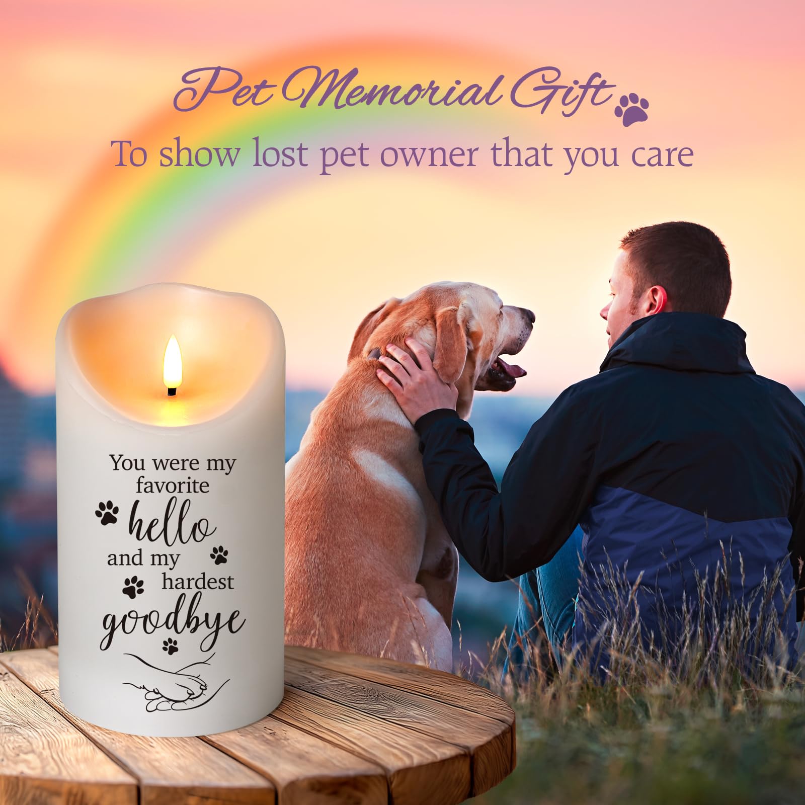 HN HAIINAA pet-safe no-flame candle reduces hazards around kids and pets.