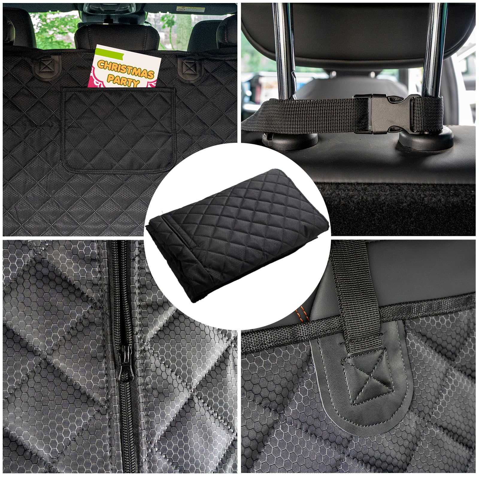 HNCPSY SUV Cargo Liner easy install with quick-release buckles