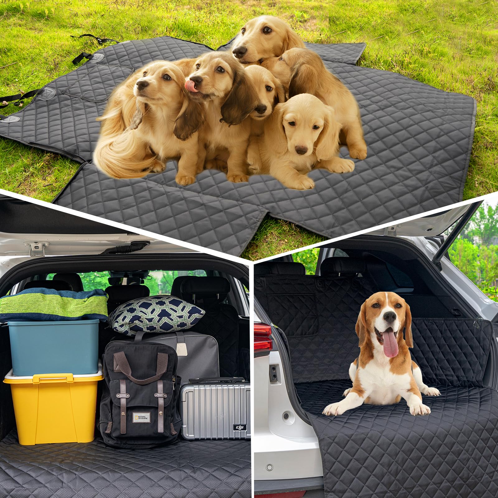 HNCPSY SUV Cargo Liner multi use mat for cargo or picnic