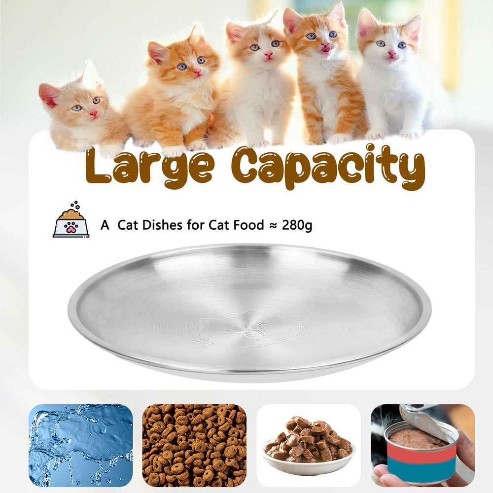 HNeekyr multi-pet-friendly stainless steel dish for shared homes.