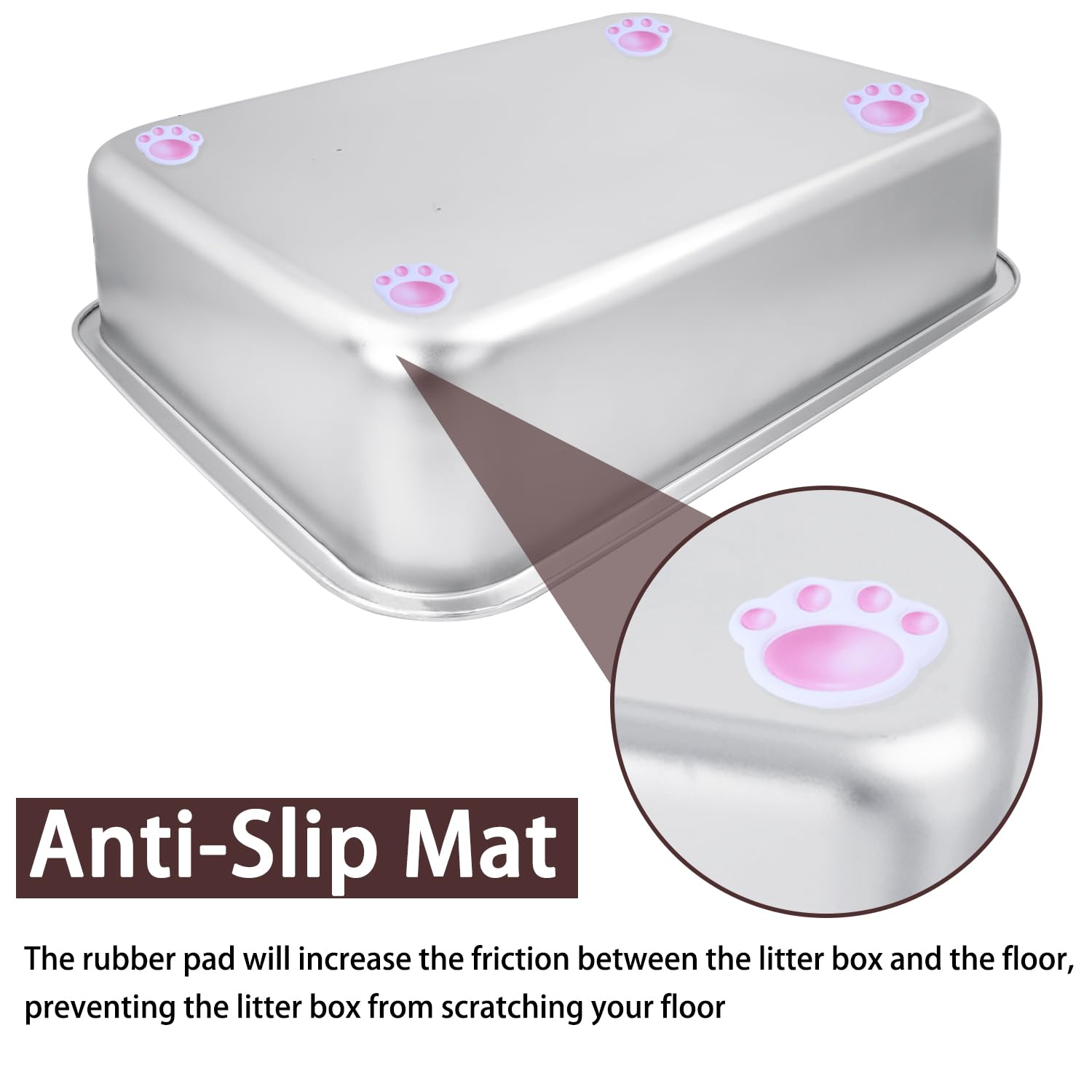 HNeekyr non-stick bottom close-up highlights easy cleaning