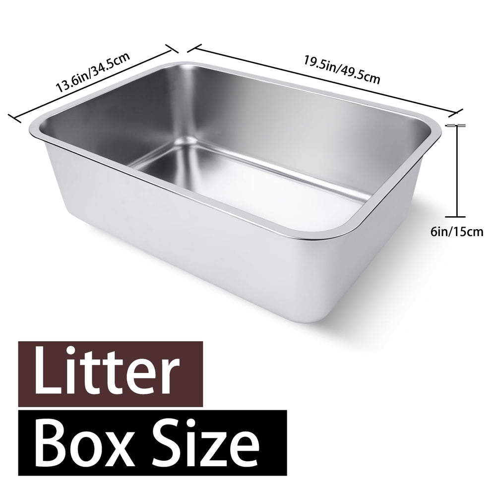 HNeekyr high-side design keeps litter contained during kicking and digging.
