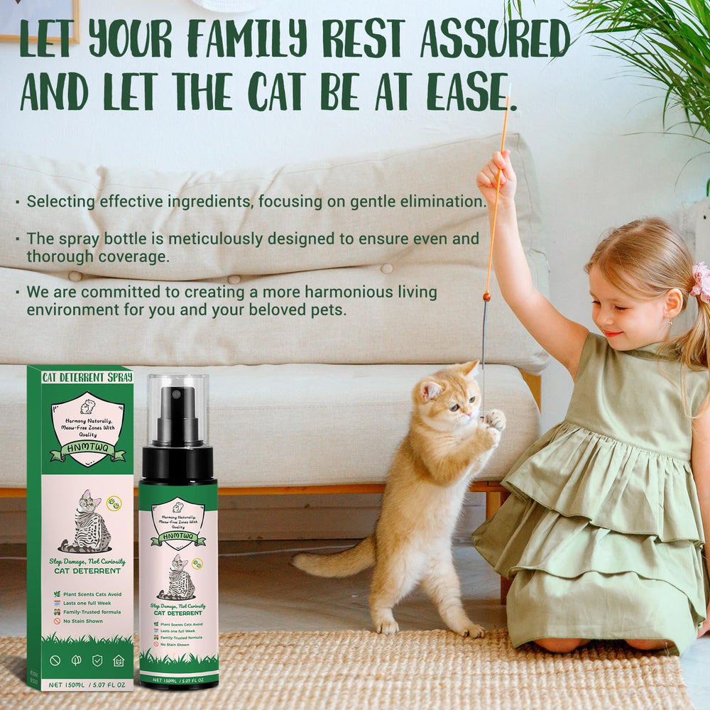 HNMTWQ Cat Deterrent Spray training use to establish boundaries over time.