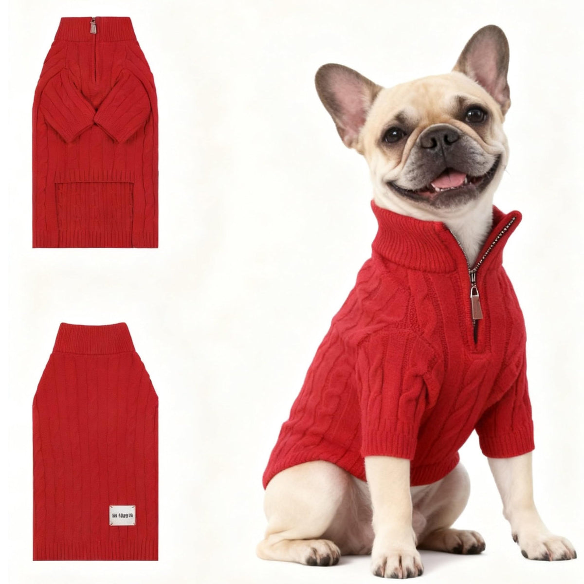 Hó Pêng-iú dog sweater front view for warm daily walks