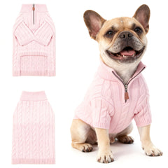 Hó Pêng-iú dog sweater front view for daily warmth on walks.