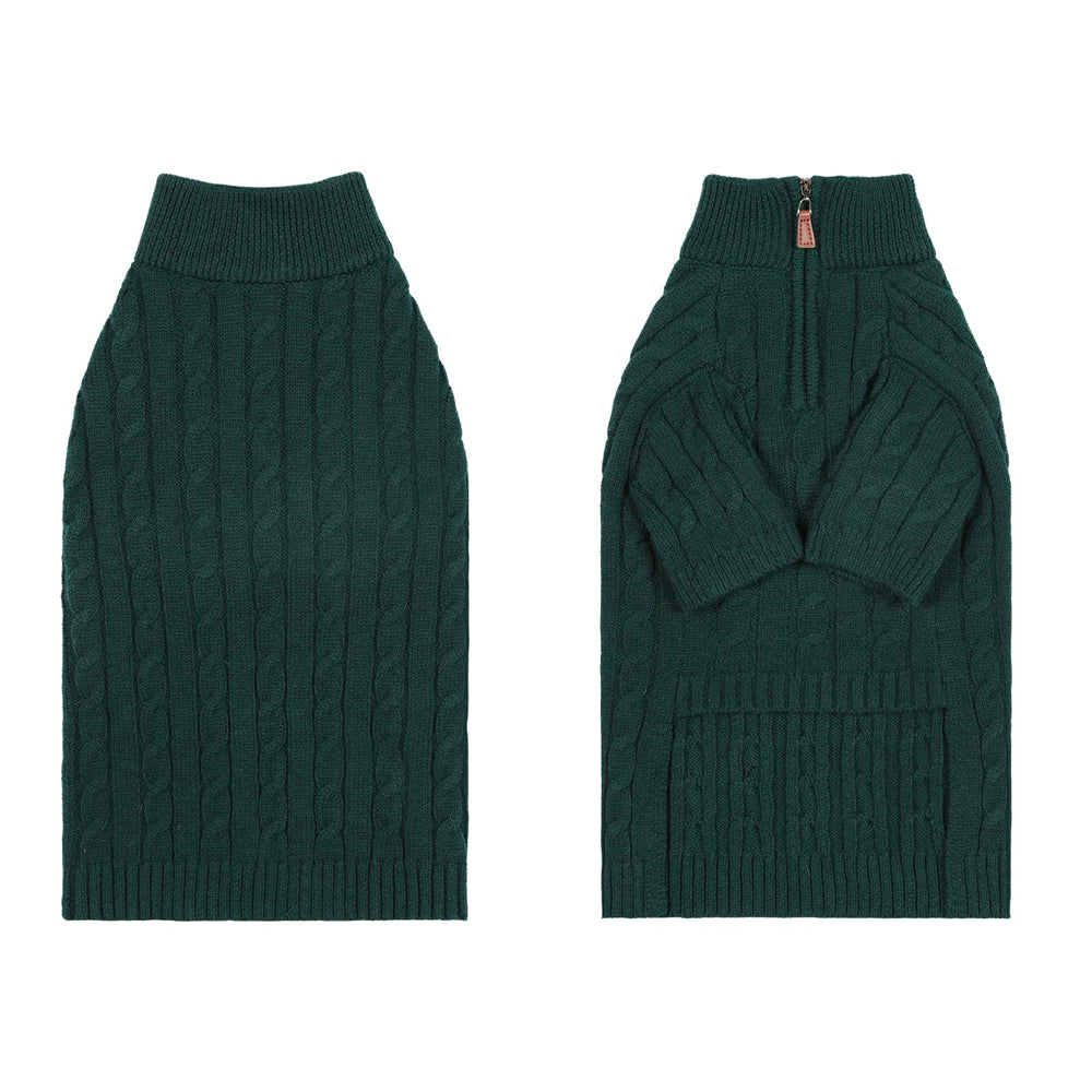 Hó Pêng-iú dog sweater measuring chart image helps pick the right size.