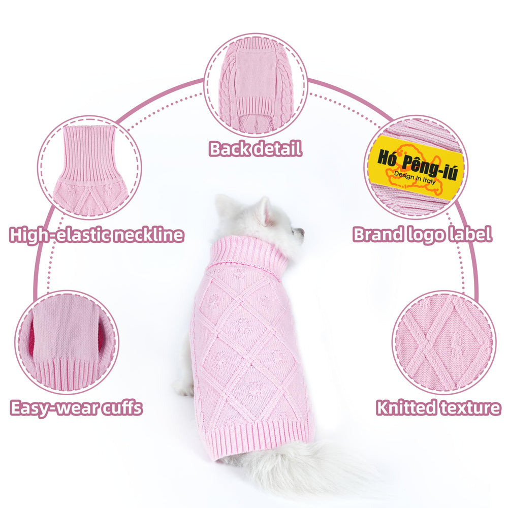 Hó Pêng-iú dog sweater size chart image guides S to XL fit