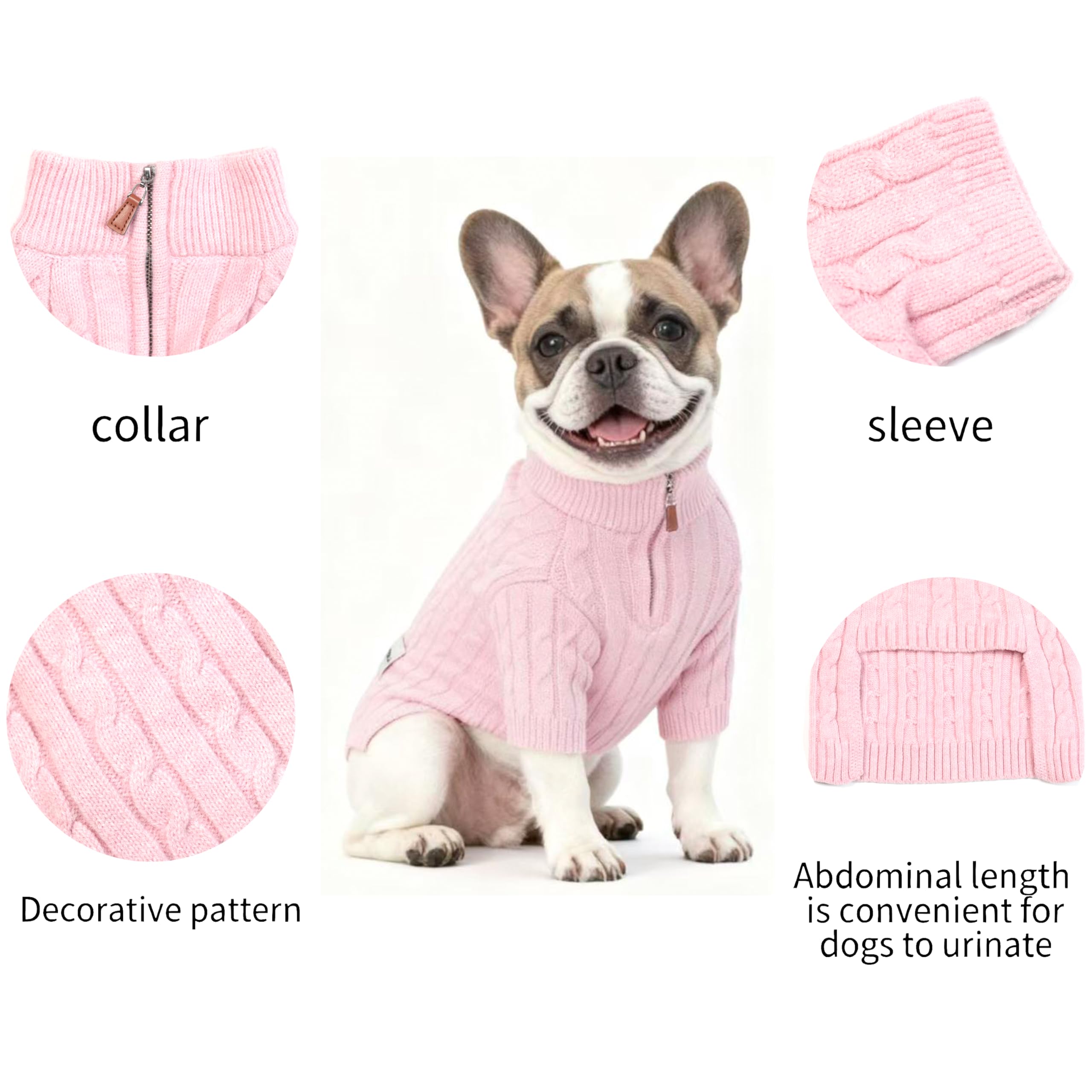 Hó Pêng-iú dog sweater worn during winter outdoor activity.