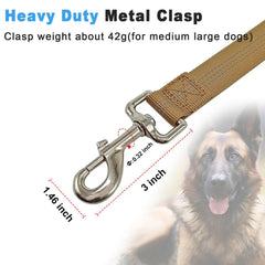 HOANAN leash shows bungee shock-absorption to reduce pulling strain