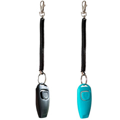 HoAoOo blue wrist-strap clicker demonstrates easy training clicks