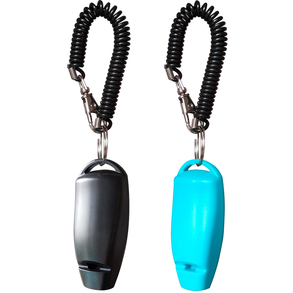 HoAoOo black pet training clicker with wrist strap for obedience