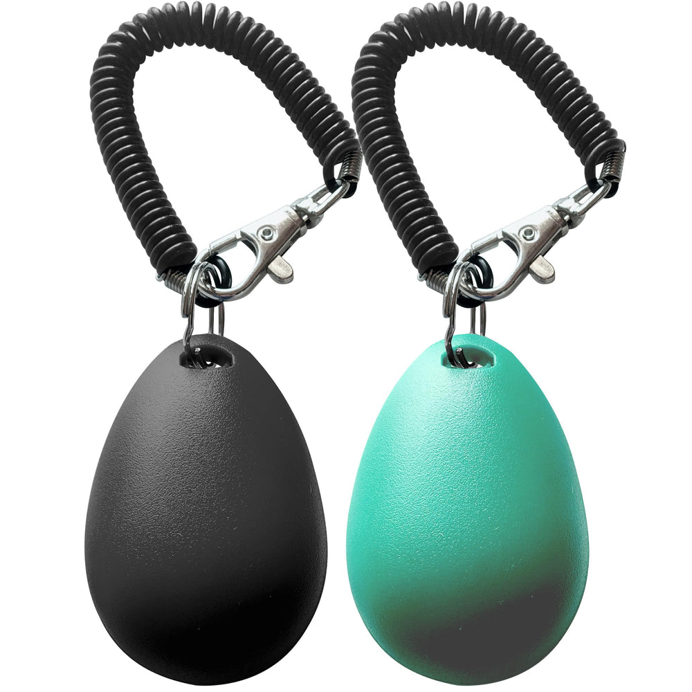 HoAoOo clicker with black wrist strap ready for quiet training sessions.
