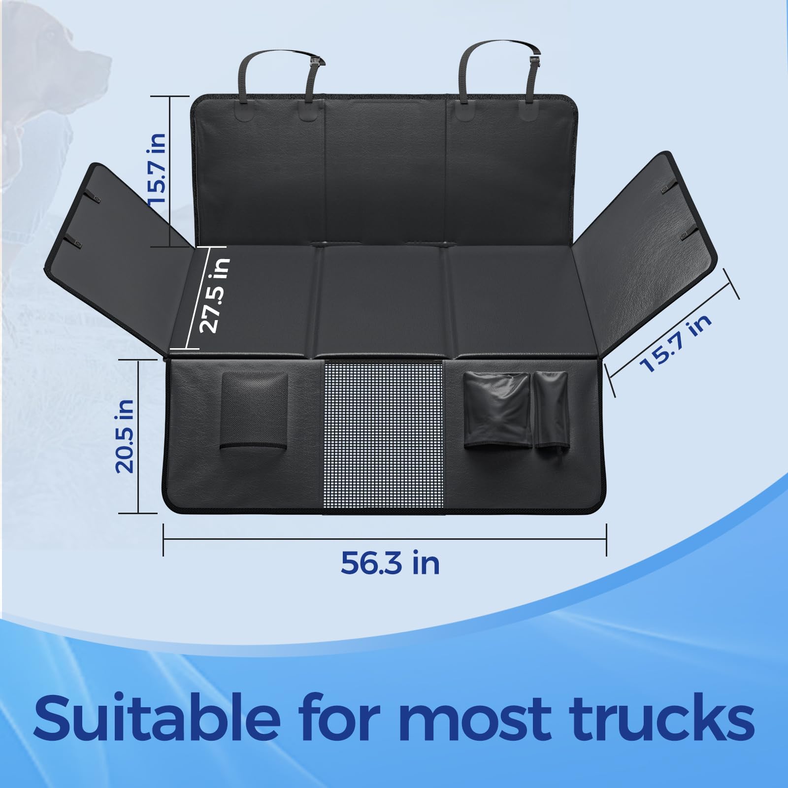 HOB4U side wings protect doors from hair and mud during family trips.
