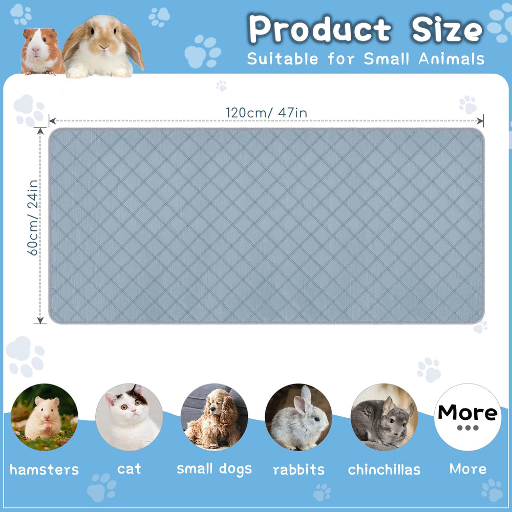 HOBBTREE guinea pig cage liner with absorbent cotton layer for fast moisture pickup