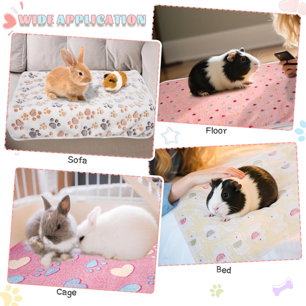 HOBBTREE guinea pig cage liner six-pack presentation emphasizes ready replacements.