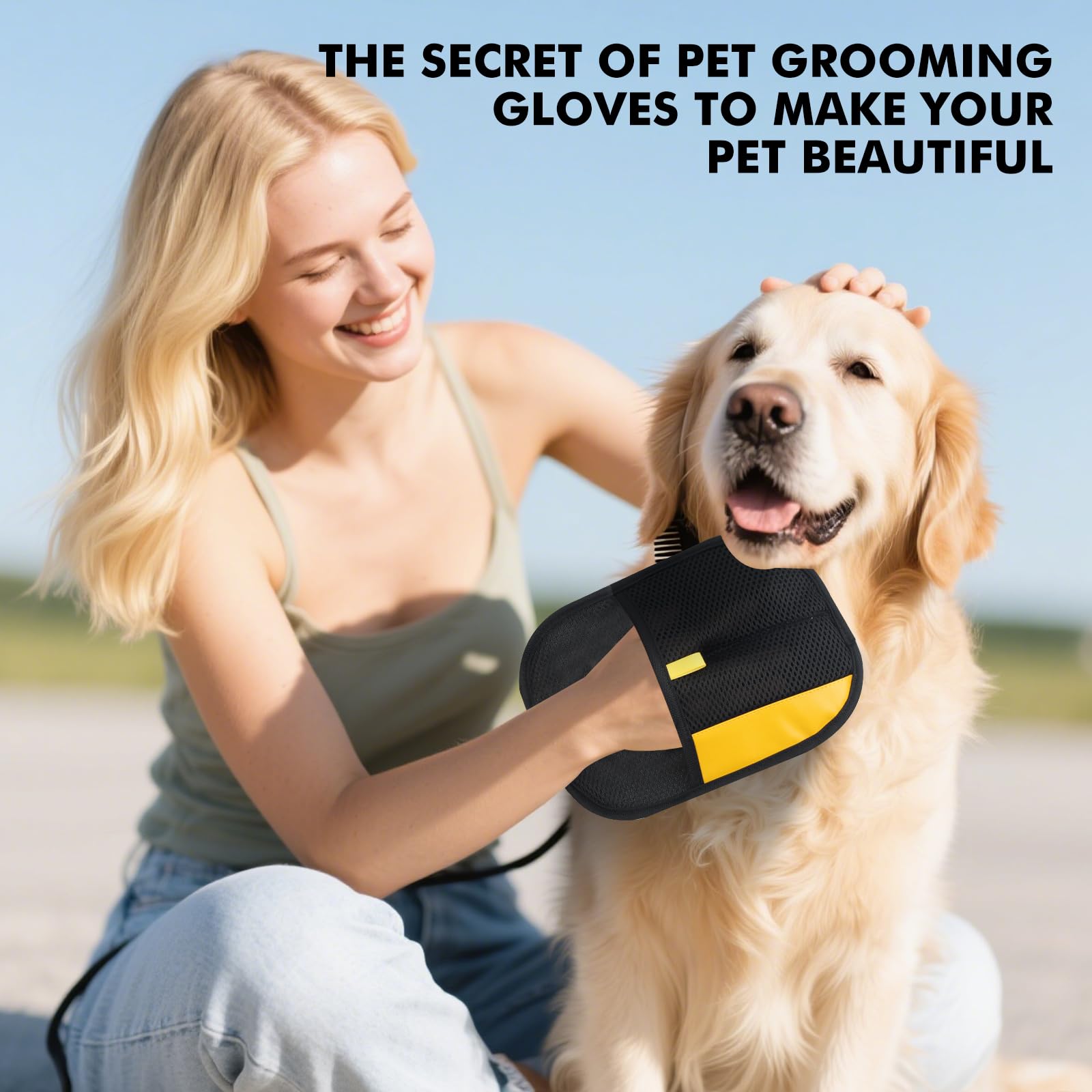 hochinchow glove duo stabilizing grooming on couches and car interiors