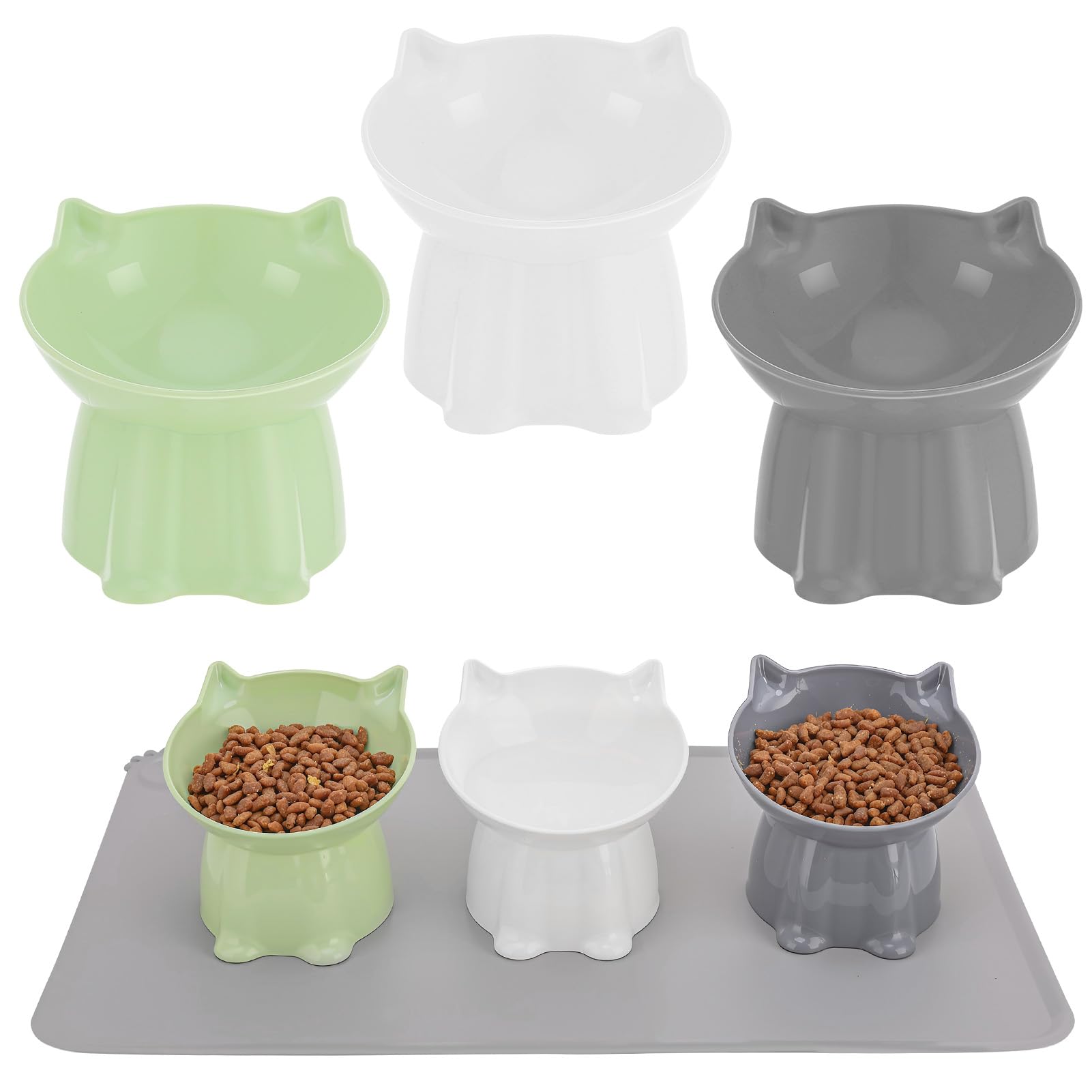 Hoemwarm indoor-use bowls ideal for kittens and adult cats.