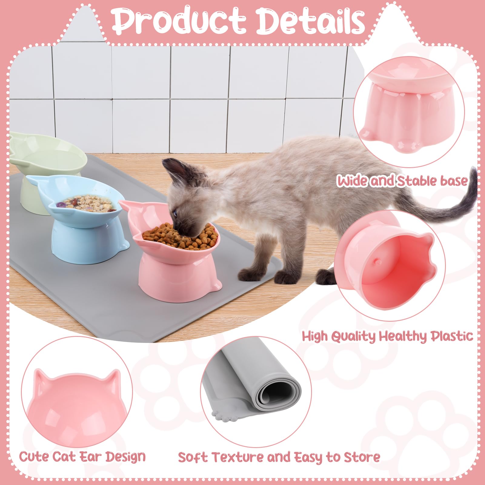 Hoemwarm silicone feeding mat keeps bowls steady and surfaces clean.