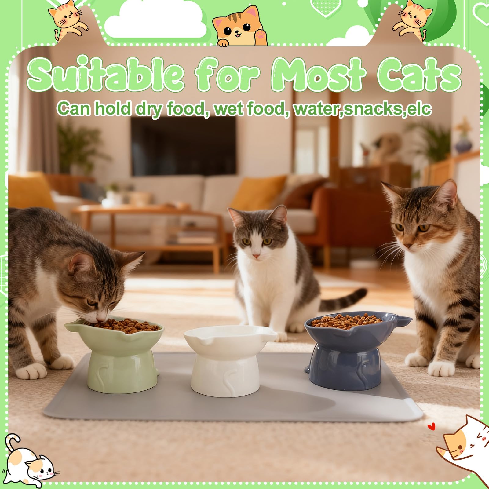 Hoemwarm whisker-friendly design enhances mealtime comfort.