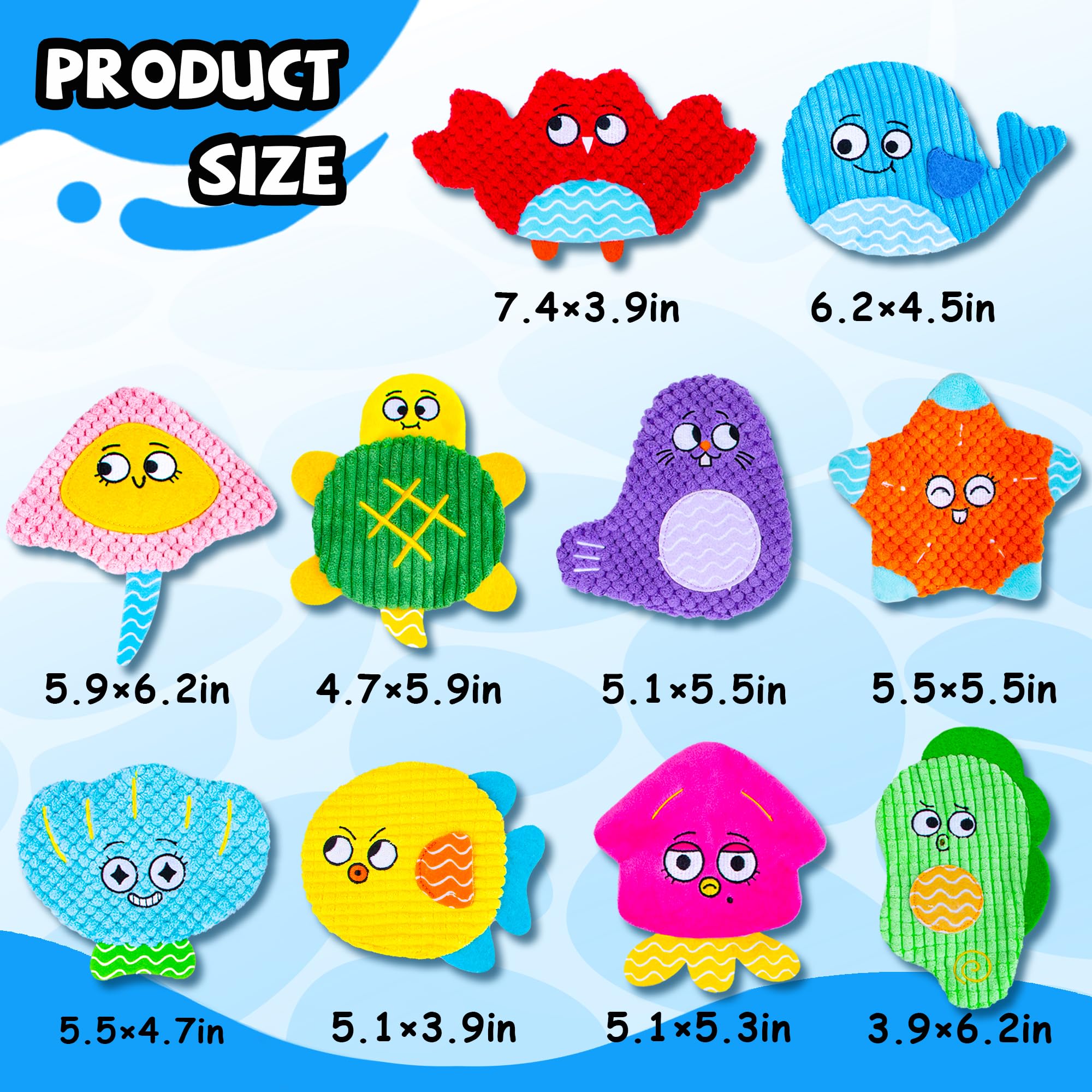 HOESDA 10-pack dog teeth-cleaning chew toys designed for long-lasting fun.