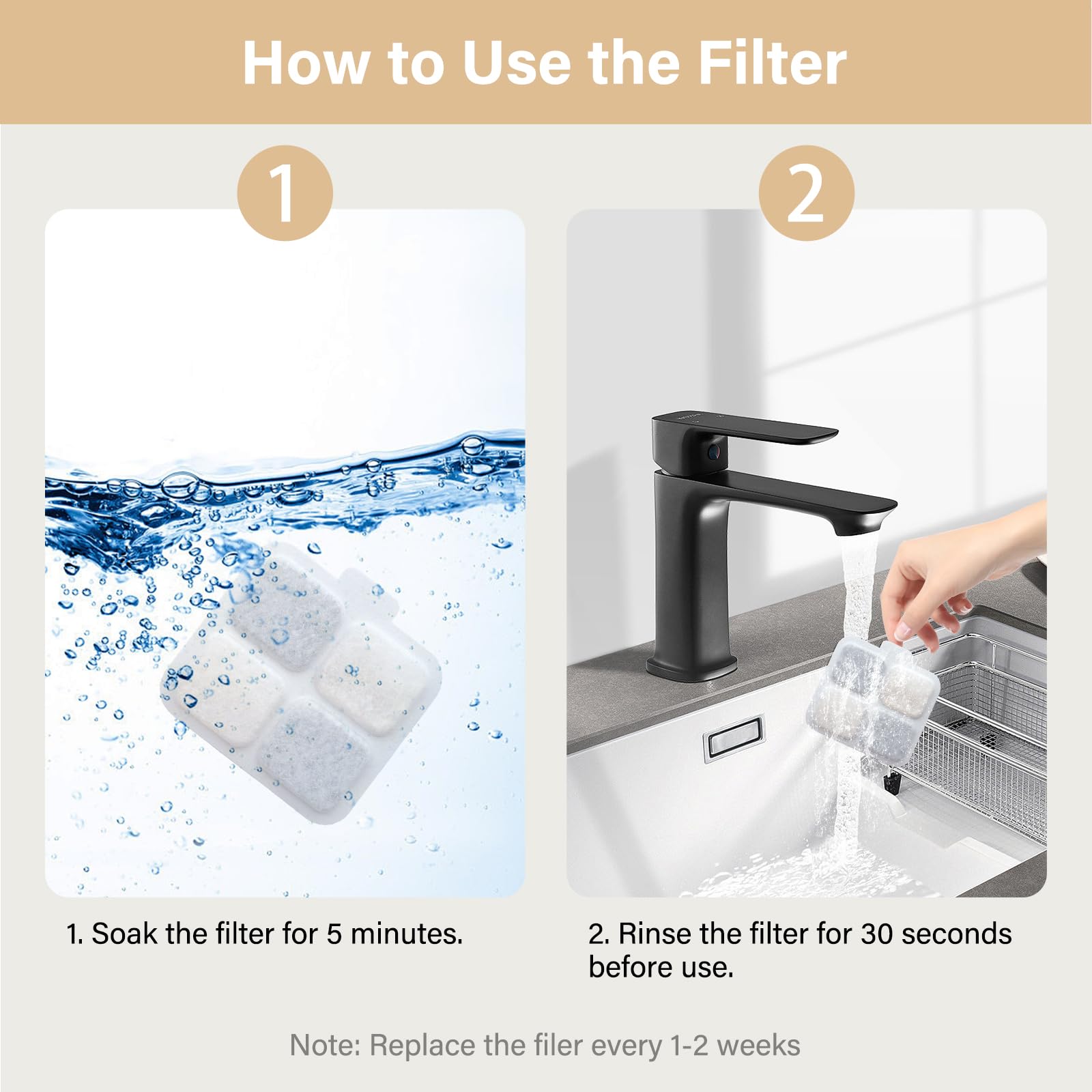HOETEK six-layer filtration with carbon and silver ions reduces debris
