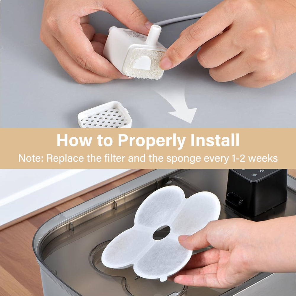 HOETEK Chumajor packaged filter set ready-to-use for quick fountain maintenance.