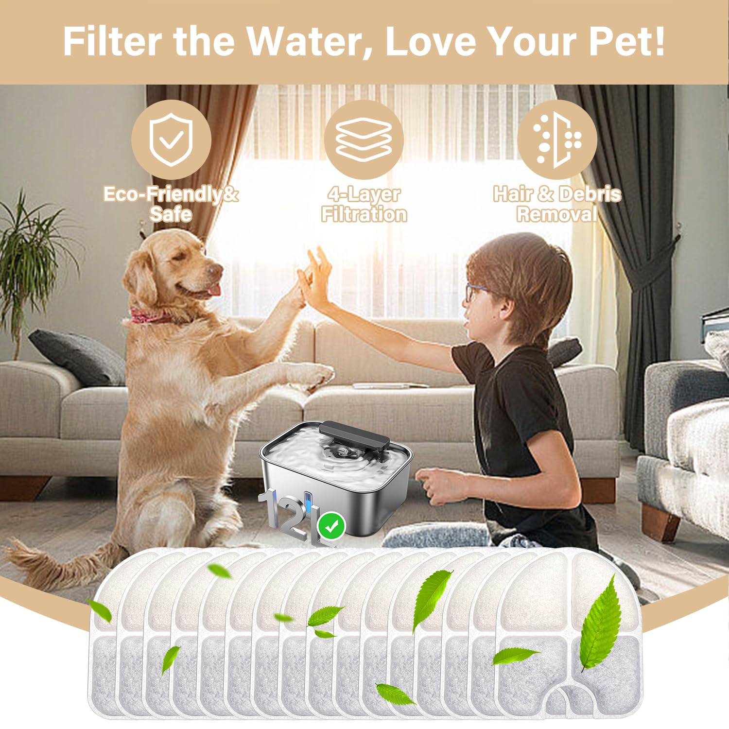 HOETEK FeelNeedy FN-W13 sponges supporting pump debris protection
