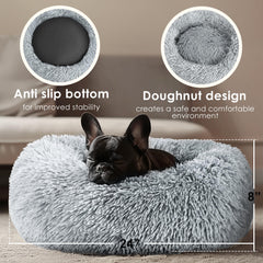 Hoewina donut bed interior with PP cotton for warm, comforting winter snuggles