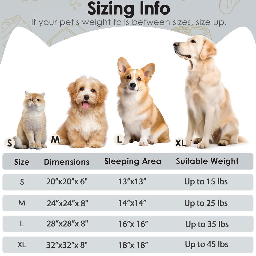 Hoewina 20-inch donut bed suitable for small cats and puppies.